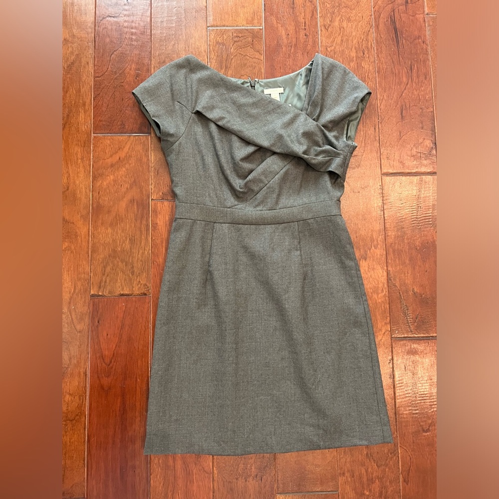 J Crew Origami Wool Dress | Brown | Size 6P | NWT